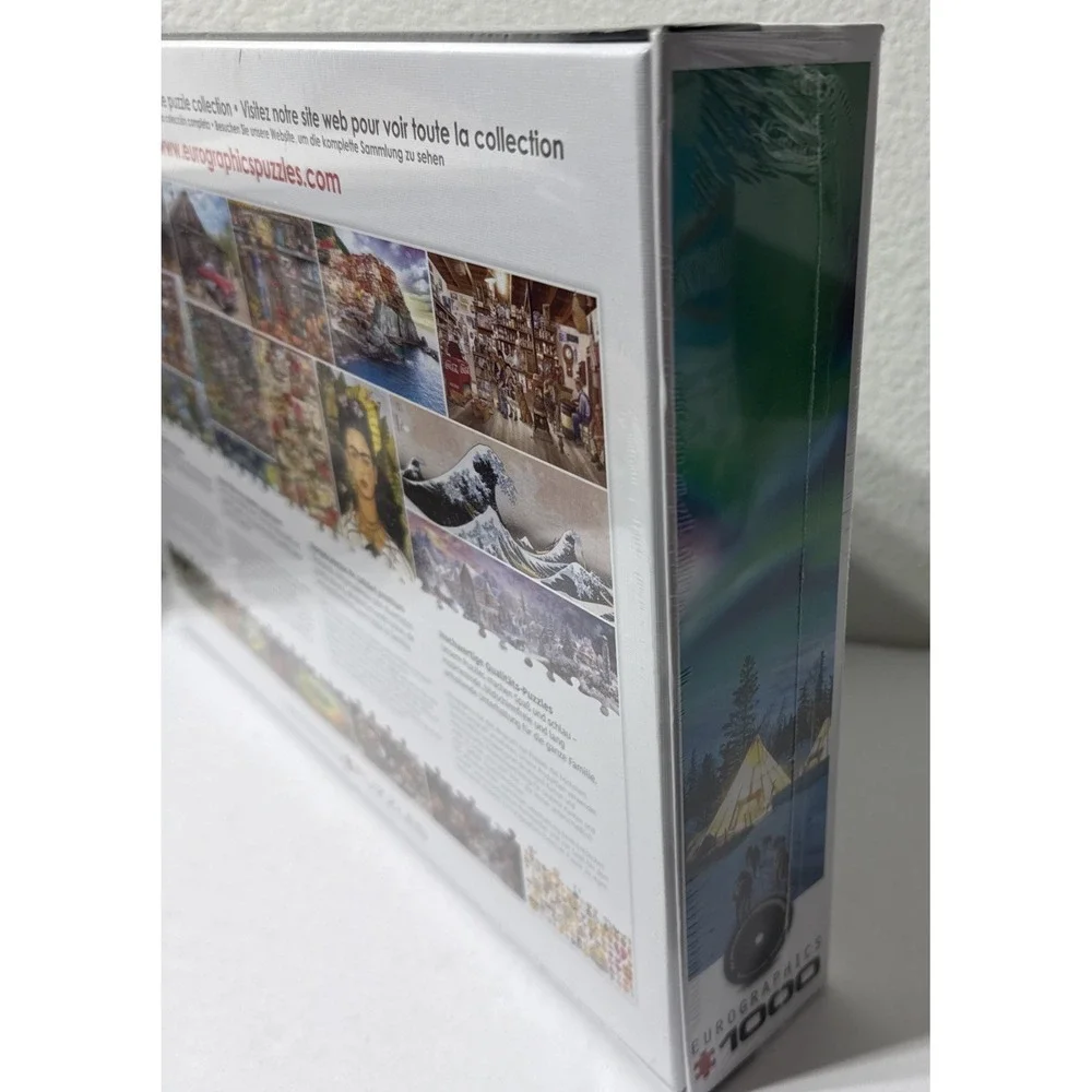 Eurographics NORTHERN LIGHTS 1000 Piece Jigsaw Puzzle HDR Photo 19.25 X26.58 NEW